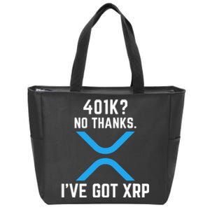 XRP Cryptocurrency 401K Zip Tote Bag