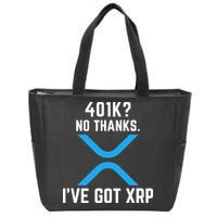 XRP Cryptocurrency 401K Zip Tote Bag