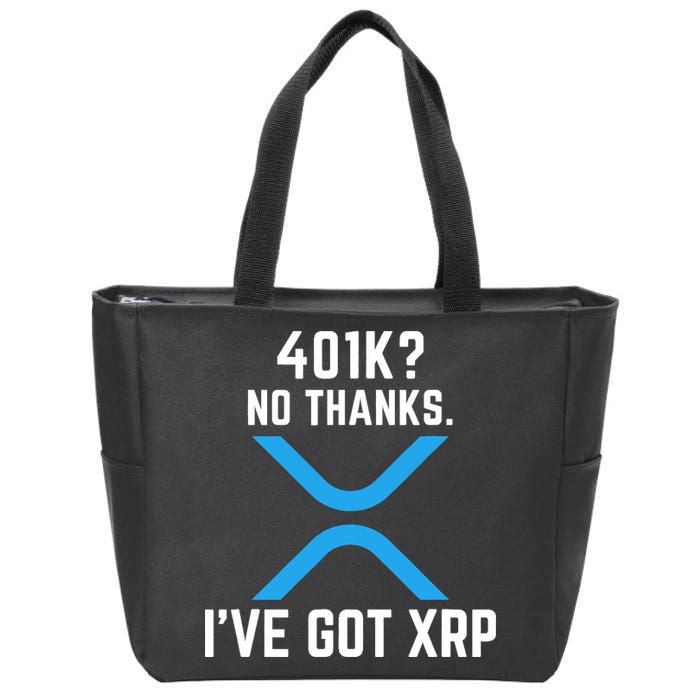XRP Cryptocurrency 401K Zip Tote Bag