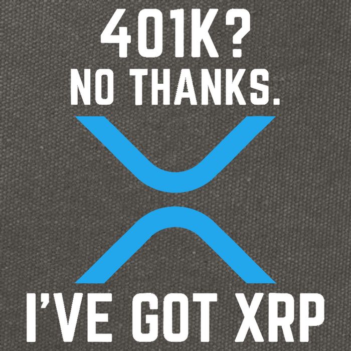XRP Cryptocurrency 401K Cotton Canvas Backpack