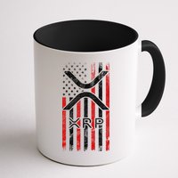 Xrp Cryptocurrency American Flag Mug