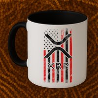 Xrp Cryptocurrency American Flag Mug
