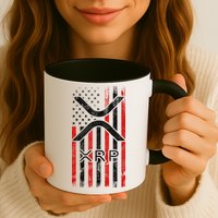 Xrp Cryptocurrency American Flag Mug