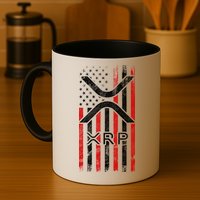 Xrp Cryptocurrency American Flag Mug