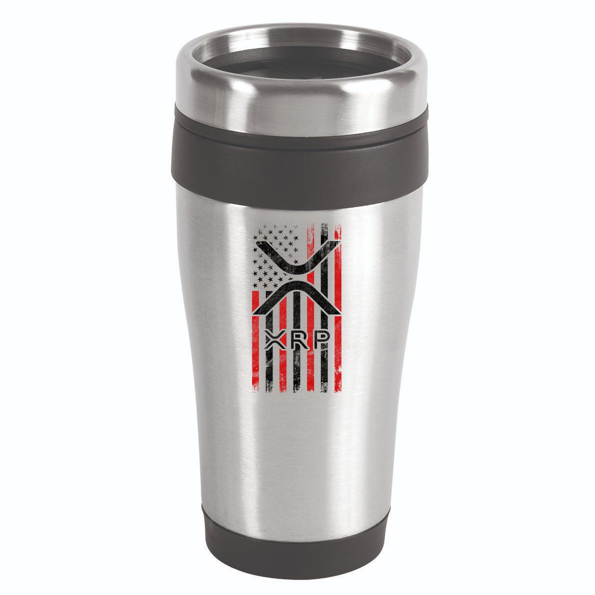Xrp Cryptocurrency American Flag 16oz Travel Tumbler