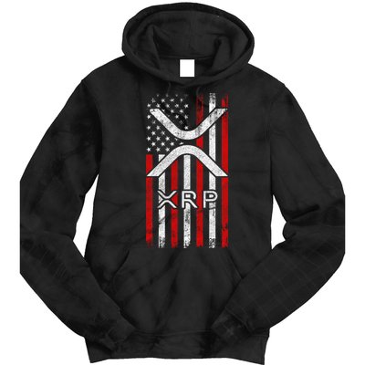 Xrp Cryptocurrency American Flag Tie Dye Hoodie