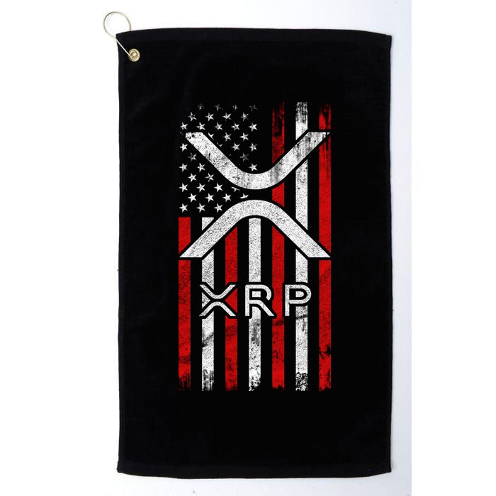 Xrp Cryptocurrency American Flag Golf Towel