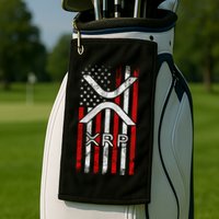 Xrp Cryptocurrency American Flag Golf Towel