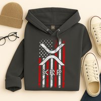 Xrp Cryptocurrency American Flag Hoodie