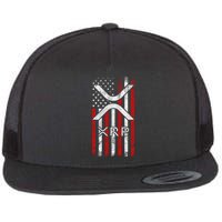 Xrp Cryptocurrency American Flag Flatbill Hat