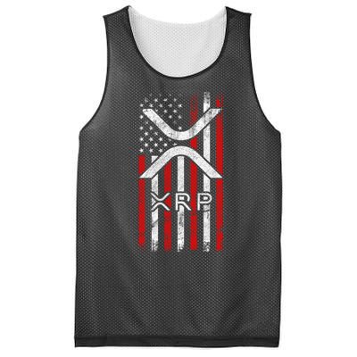 Xrp Cryptocurrency American Flag Mesh Reversible Basketball Jersey Tank