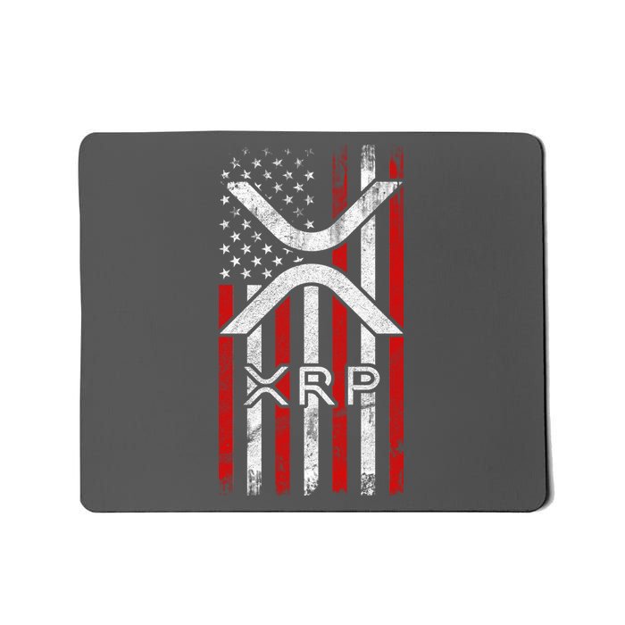Xrp Cryptocurrency American Flag Mousepad