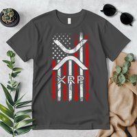 Xrp Cryptocurrency American Flag Premium T-Shirt
