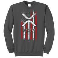 Xrp Cryptocurrency American Flag Tall Sweatshirt