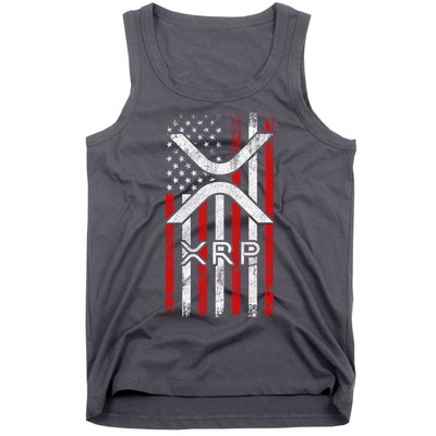 Xrp Cryptocurrency American Flag Tank Top
