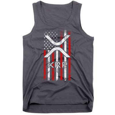 Xrp Cryptocurrency American Flag Tank Top