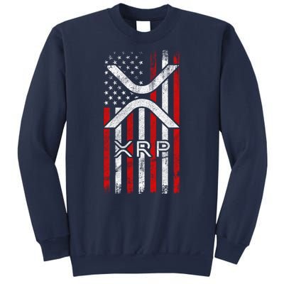 Xrp Cryptocurrency American Flag Sweatshirt