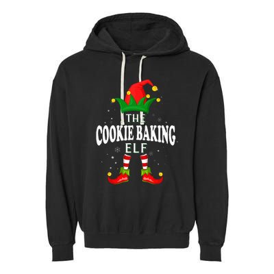 Xmas Cookie baking Elf Family Matching Christmas Pajama Garment-Dyed Fleece Hoodie