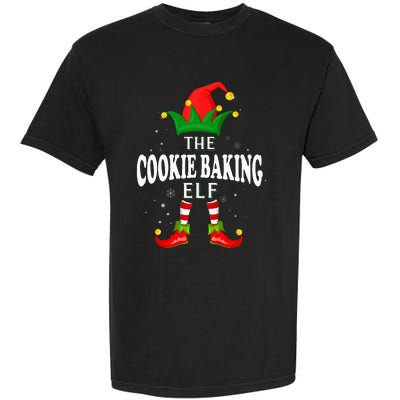 Xmas Cookie baking Elf Family Matching Christmas Pajama Garment-Dyed Heavyweight T-Shirt