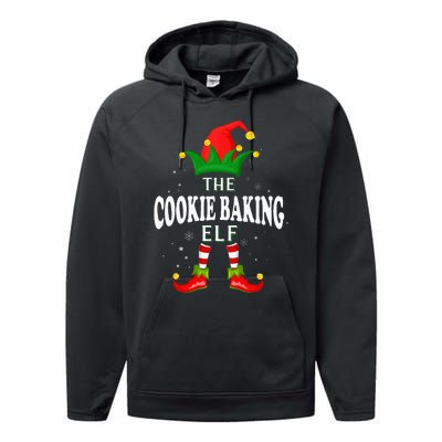 Xmas Cookie baking Elf Family Matching Christmas Pajama Performance Fleece Hoodie