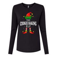 Xmas Cookie baking Elf Family Matching Christmas Pajama Womens Cotton Relaxed Long Sleeve T-Shirt