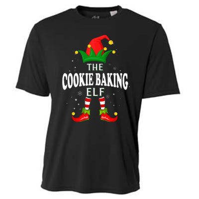 Xmas Cookie baking Elf Family Matching Christmas Pajama Cooling Performance Crew T-Shirt