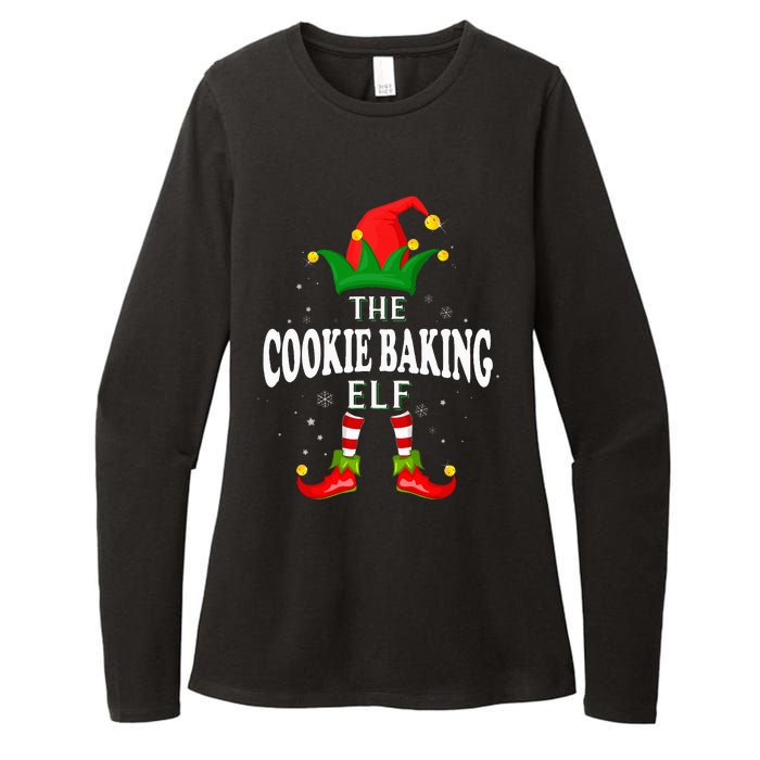 Xmas Cookie baking Elf Family Matching Christmas Pajama Womens CVC Long Sleeve Shirt