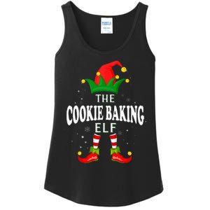 Xmas Cookie baking Elf Family Matching Christmas Pajama Ladies Essential Tank