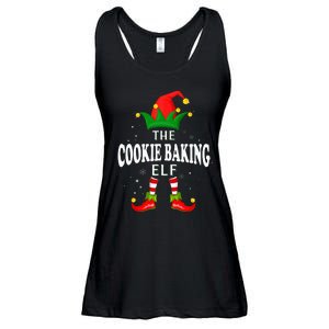 Xmas Cookie baking Elf Family Matching Christmas Pajama Ladies Essential Flowy Tank