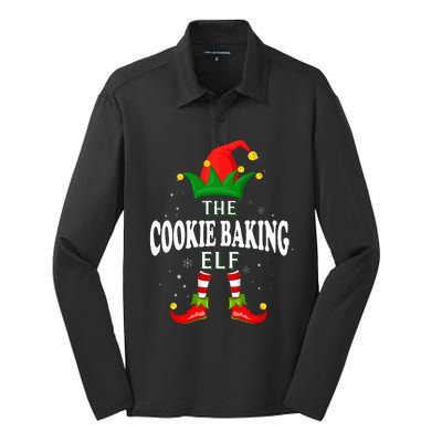 Xmas Cookie baking Elf Family Matching Christmas Pajama Silk Touch Performance Long Sleeve Polo