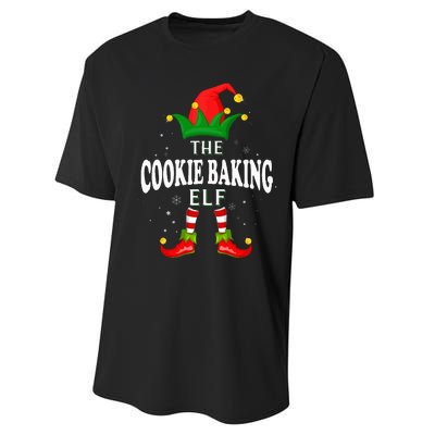 Xmas Cookie baking Elf Family Matching Christmas Pajama Performance Sprint T-Shirt