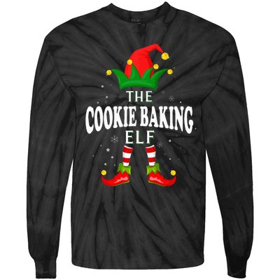 Xmas Cookie baking Elf Family Matching Christmas Pajama Tie-Dye Long Sleeve Shirt