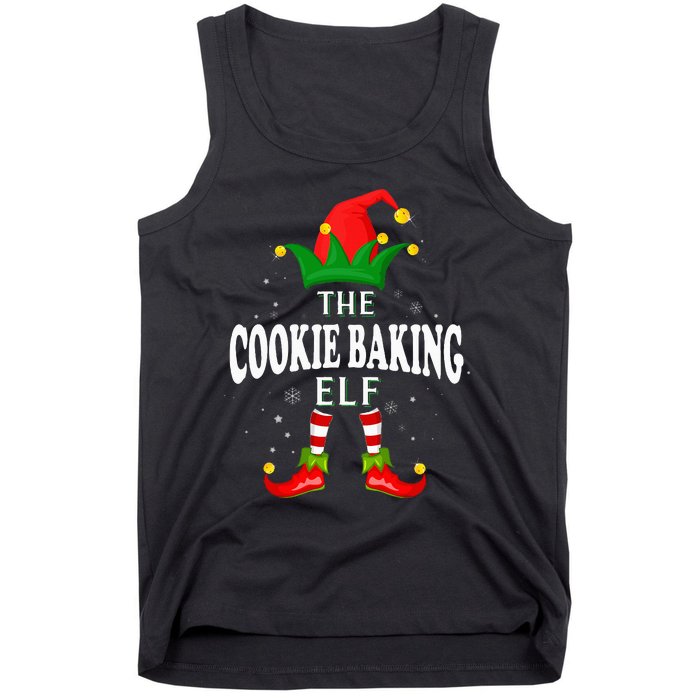 Xmas Cookie baking Elf Family Matching Christmas Pajama Tank Top