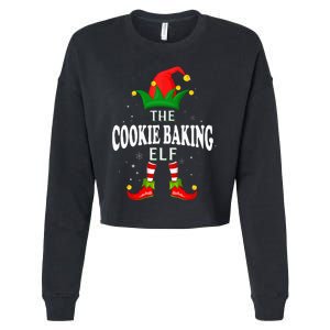 Xmas Cookie baking Elf Family Matching Christmas Pajama Cropped Pullover Crew