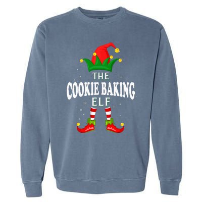 Xmas Cookie baking Elf Family Matching Christmas Pajama Garment-Dyed Sweatshirt