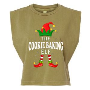 Xmas Cookie baking Elf Family Matching Christmas Pajama Garment-Dyed Women's Muscle Tee