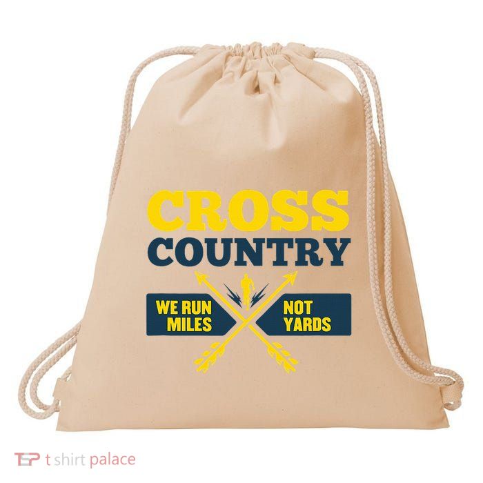 Xc Cross Country Coach Gift We Run Miles Drawstring Bag
