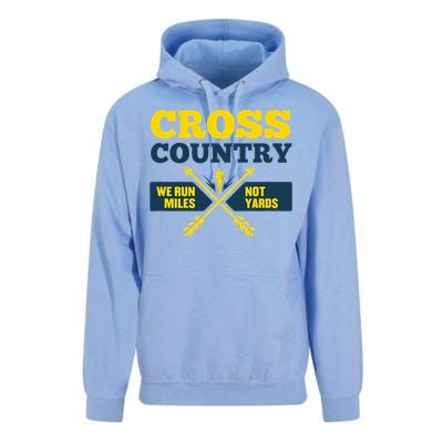 Xc Cross Country Coach Gift We Run Miles Unisex Surf Hoodie