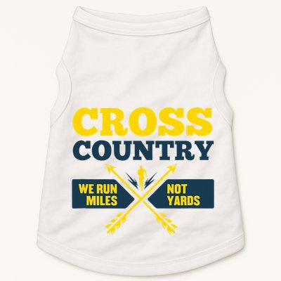 Xc Cross Country Coach Gift We Run Miles Doggie Tank