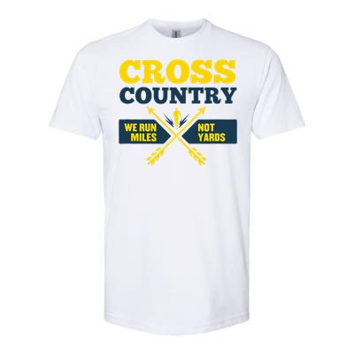 Xc Cross Country Coach Gift We Run Miles Softstyle CVC T-Shirt