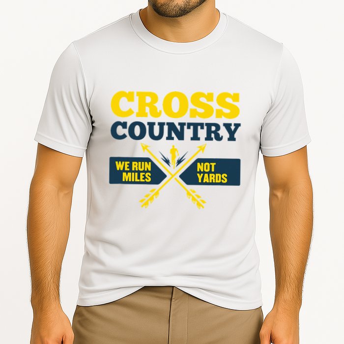 Xc Cross Country Coach Gift We Run Miles Cooling Performance Crew T-Shirt