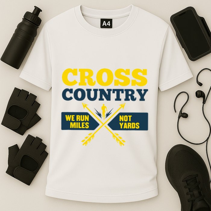 Xc Cross Country Coach Gift We Run Miles Cooling Performance Crew T-Shirt