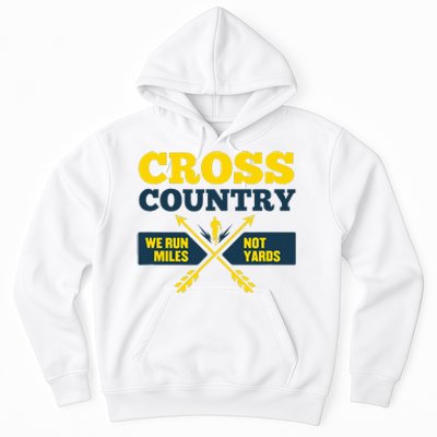 Xc Cross Country Coach Gift We Run Miles Hoodie