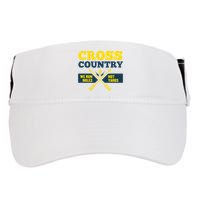 Xc Cross Country Coach Gift We Run Miles Adult Drive Performance Visor