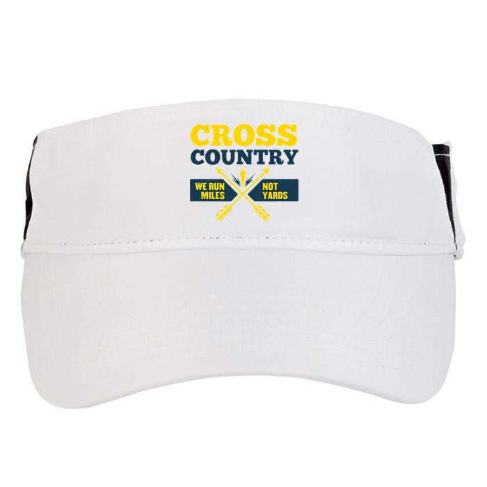 Xc Cross Country Coach Gift We Run Miles Adult Drive Performance Visor