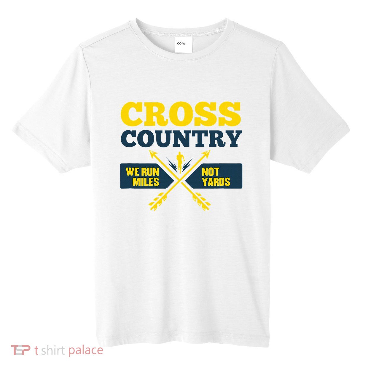 Xc Cross Country Coach Gift We Run Miles Tall Fusion ChromaSoft Performance T-Shirt