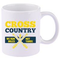 Xc Cross Country Coach Gift We Run Miles 11oz C Handle Ceramic Mug