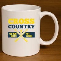 Xc Cross Country Coach Gift We Run Miles 11oz C Handle Ceramic Mug