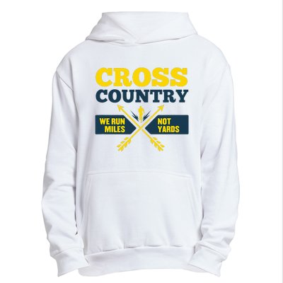 Xc Cross Country Coach Gift We Run Miles Urban Pullover Hoodie