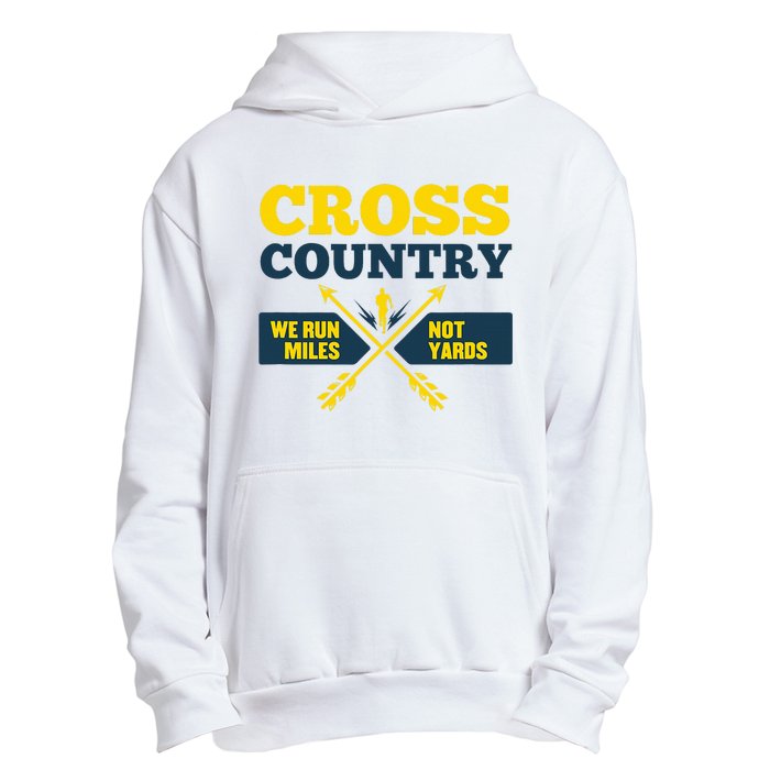 Xc Cross Country Coach Gift We Run Miles Urban Pullover Hoodie